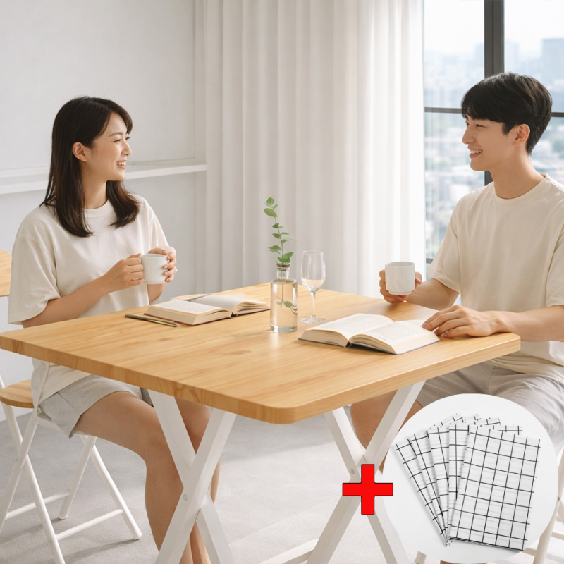 좁은 집에 딱! 이케아 2인용 접이식 식탁으로 공간 활용 끝판왕 등극!