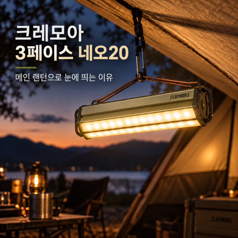 크레모아 랜턴 추천, 3페이스 네오20 캠핑 메인랜턴으로 괜찮을까?