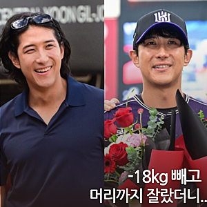 은퇴식 등장하자 시선 집중, 황재균 18kg 감량 훈남 변신 “이렇게 달라졌어?”