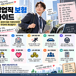 영업직 보험 가이드｜외근·운전이 많은 직장인이라면 무엇부터 확인할까?