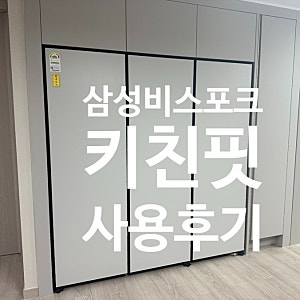 삼성전자 비스포크 키친핏 냉장고 냉동고 김치냉장고1년 사용후기 (feat. 이사 필수템)