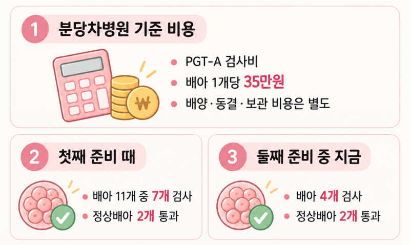 시험관 PGT-A 검사, 분당차병원 난임센터 비용, 통배 결과 기다리며 알게 된 것들