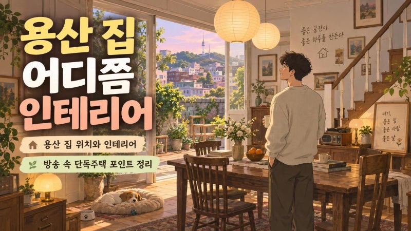 던 집 위치 용산 어디쯤? 나혼자산다 2층 단독주택 인테리어 포인트 7가지