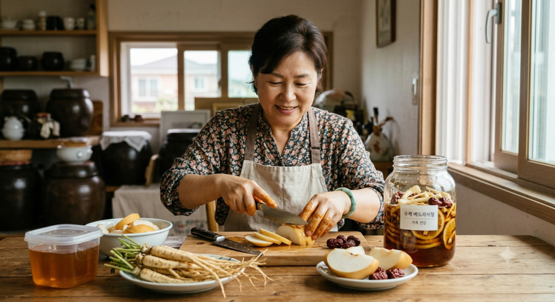 환절기 면역력 챙기는 배도라지청, 집에서 간단하게 만드는 레시피