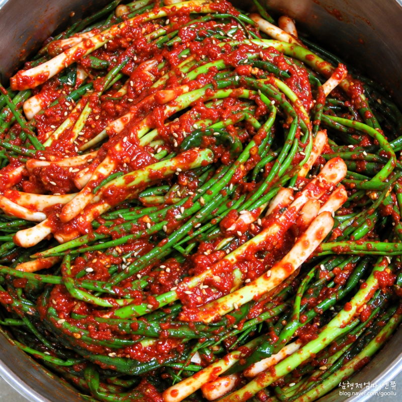 쪽파김치 레시피 찹쌀풀없이 간단한 쪽파김치 양념 만들기