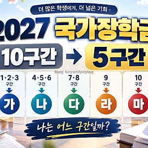 2027 국가장학금 소득분위 바뀐다｜1~10구간 폐지, 나는 가·나·다·라·마 어디일까?