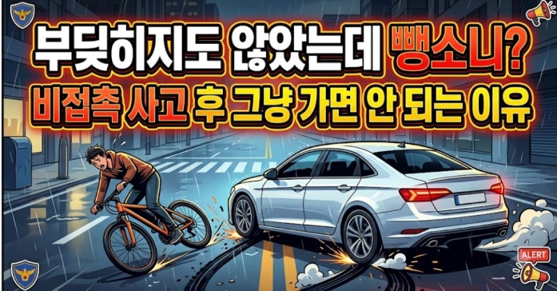 부딪히지도 않았는데 뺑소니? 비접촉 사고 후 그냥 가면 안 되는 이유
