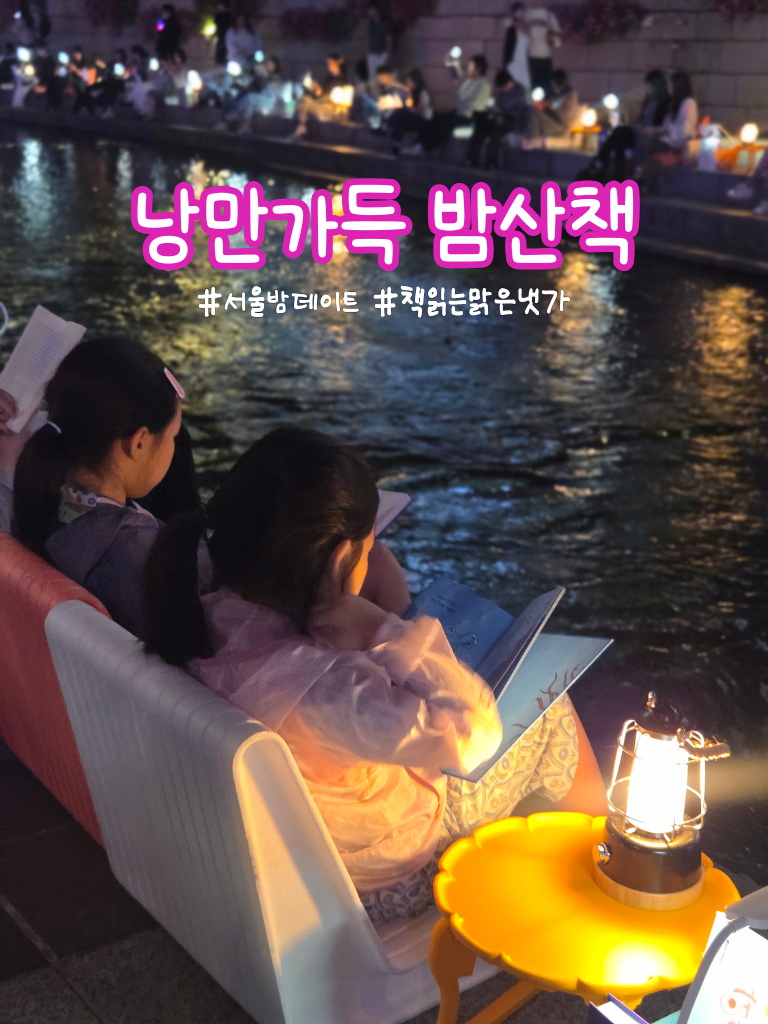 서울야외도서관 청계천 책읽는 맑은냇가 운영시간 위치 서울 밤데이트