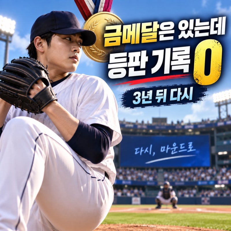 “금메달은 있는데 등판 기록 0…” 3년 뒤 와일드카드로 다시 아시안게임 가는 투수