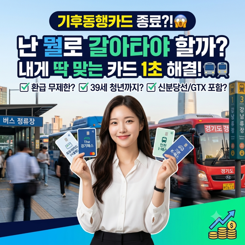 기후동행카드 종료 후 갈아탈 카드 비교