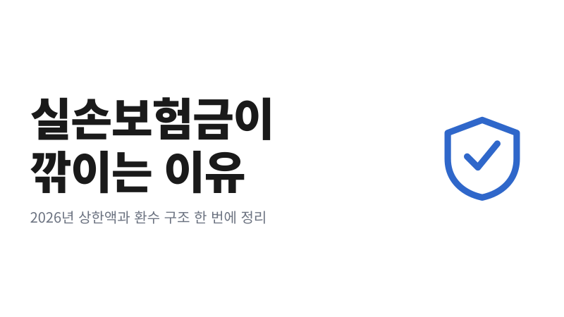 본인부담상한제 실손보험 차감｜2026년 상한액과 환수 구조
