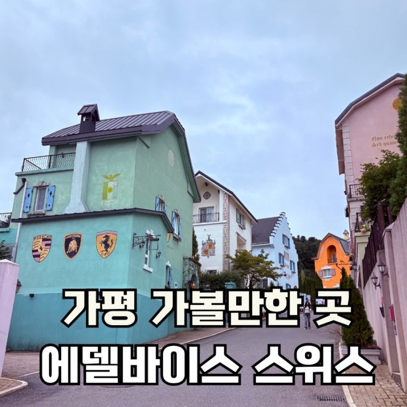 경기도 가평 가볼만한 곳 에델바이스 스위스마을 테마파크 주차 입장료 할인 이용팁