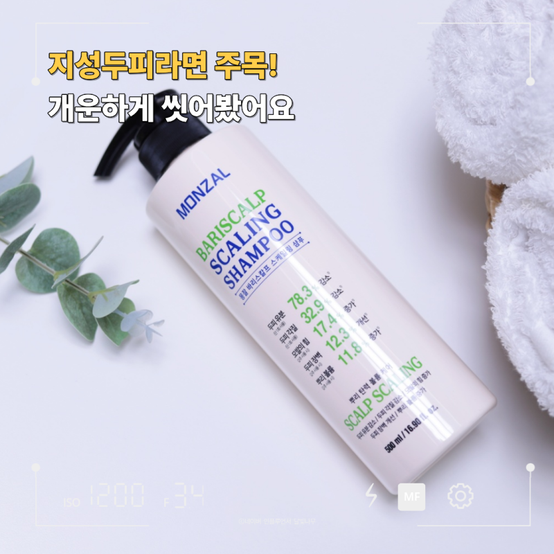 몽잘바리스칼프스케일링샴푸 지성두피샴푸, 오후만 되면 떡지는 머리 이렇게 관리 중