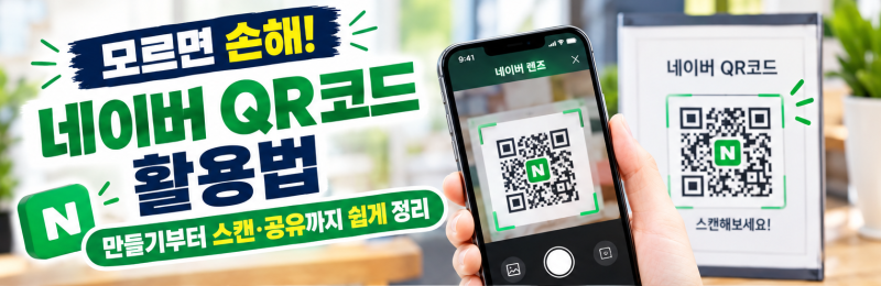 네이버 QR코드 활용법｜만들기부터 스캔·공유까지 쉽게 정리
