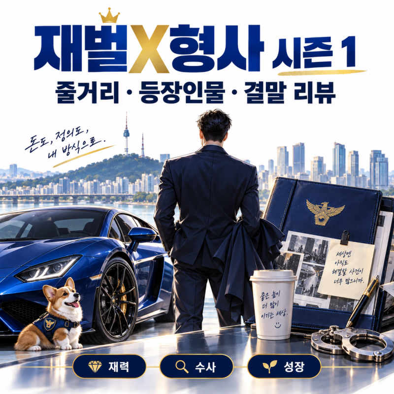 [재벌X형사1] SBS 재벌X형사 시즌1 다시보기(기본정보·줄거리·등장인물(진이수·이강현)·결말....