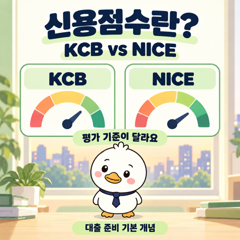 신용점수란? KCB·NICE는 뭐가 다를까 | 대출 준비하며 알아본 기본 개념