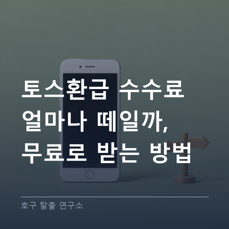 토스환급 수수료 얼마나 떼일까, 무료로 받는 방법