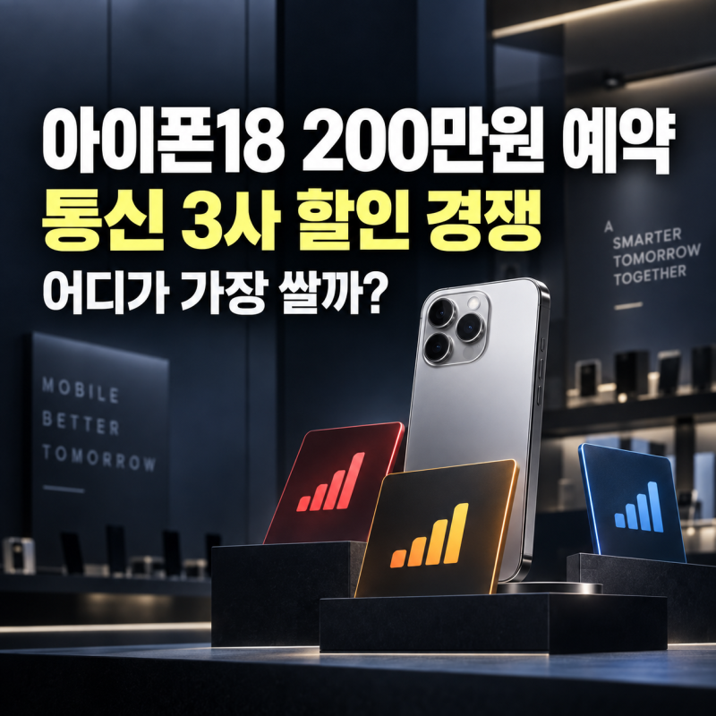아이폰18 200만원 예약, 통신 3사 할인 경쟁…어디가 가장 쌀까?