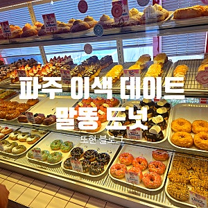 [말똥 도넛 디저트 타운 파주점] 파주 데이트 대형 이색 카페 추천