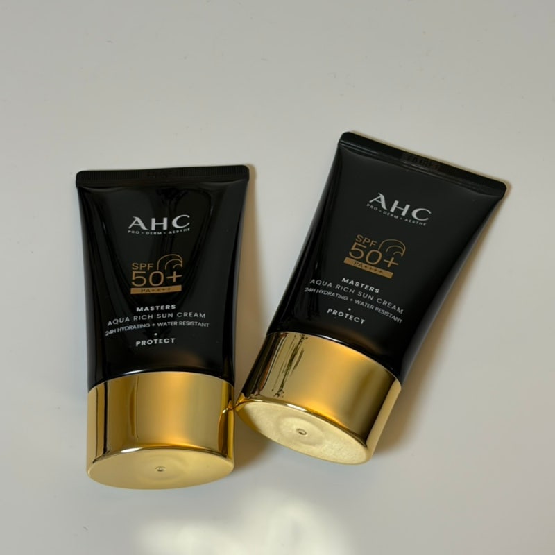 화장 잘 먹는 선크림, AHC 마스터즈 아쿠아 리치 갈아탄 후기