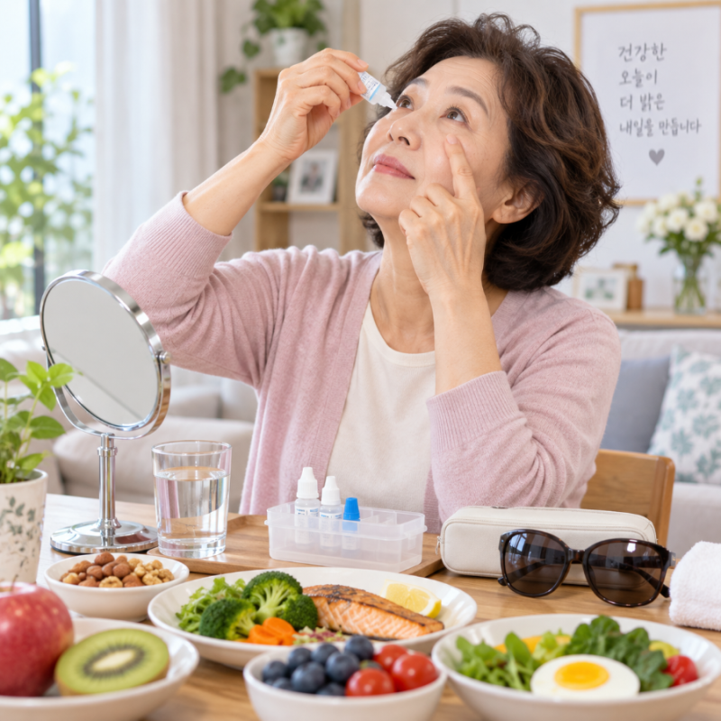노안·백내장 수술 후 빠른 회복 방법｜좋은 음식·안약·세안·운동·수면 관리