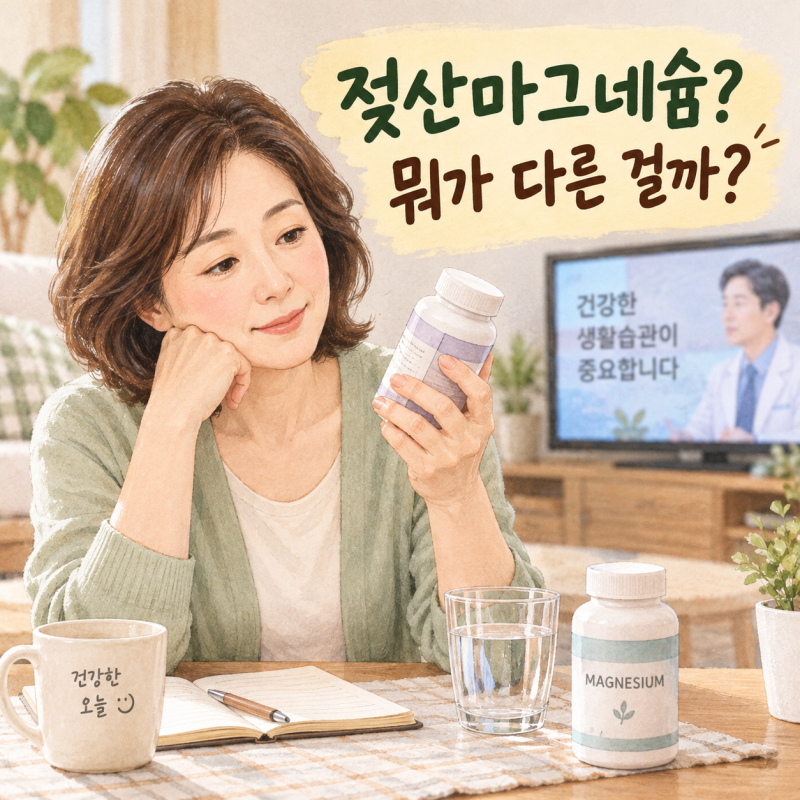 젖산마그네슘이 뭐야? 일반 마그네슘과 뭐가 다를까
