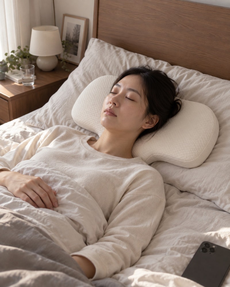 나즘베개 Type S 낮은 경추베개 바로 누울 때 높이감