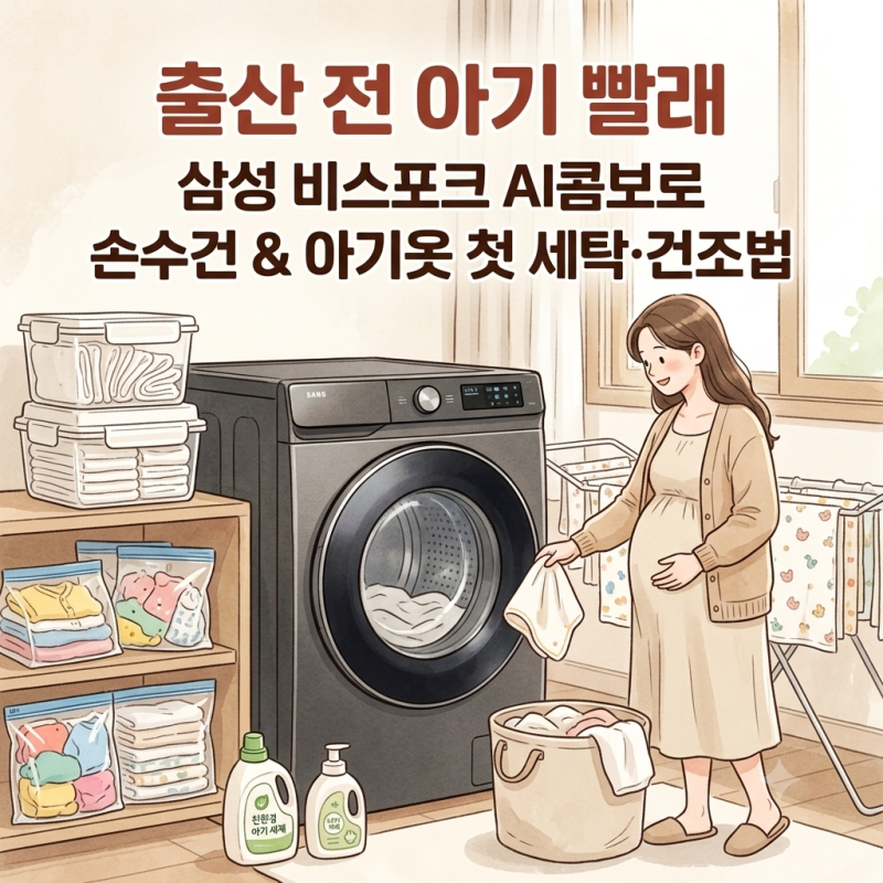 임신출산준비 신생아 손수건 아기옷 첫세탁 방법