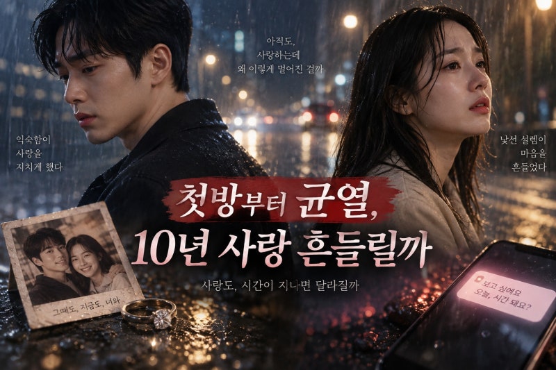 서강준 안은진, 첫방부터 위기? 10년 연애가 흔들린 이유