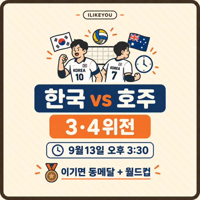 남자배구 아시아선수권 일본에 0대3 패 3,4위전 호주 중계 경기시간 LA올림픽 출전 변수는?