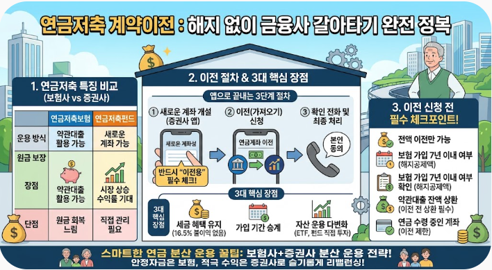 [연금저축 계약이전에 대해 아시나요?] 해지 없이 금융사 갈아타기!