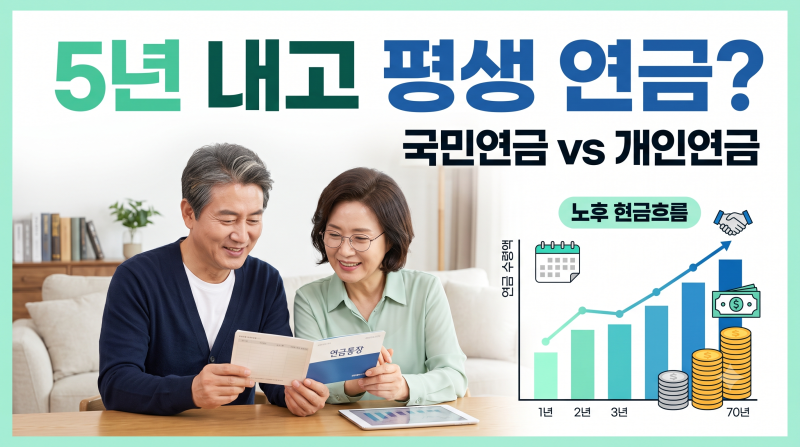 “5년 내고 평생 연금?” 5060세대가 꼭 알아야 할 개인연금의 진짜 조건