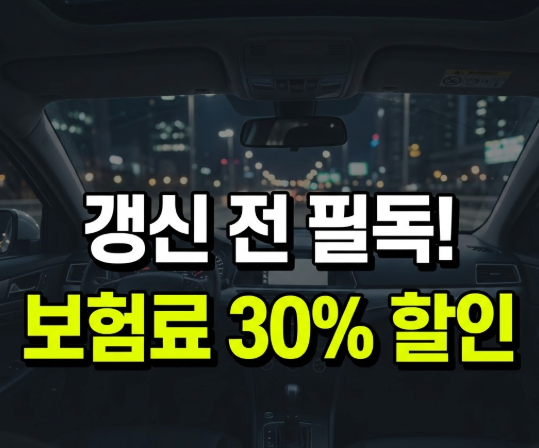 자동차보험료 30% 아끼는 다이렉트 비교견적 및 특약 공략법