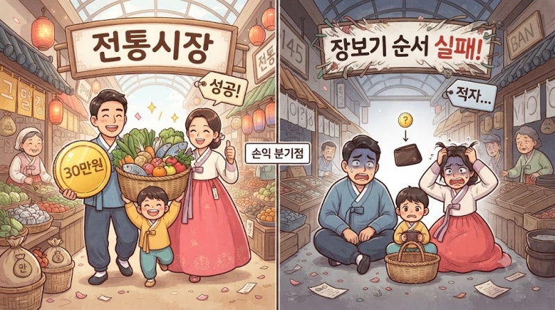 추석 차례상 비용 2026, 전통시장 30만 원대인데 장보기 순서가 손익을 가릅니다