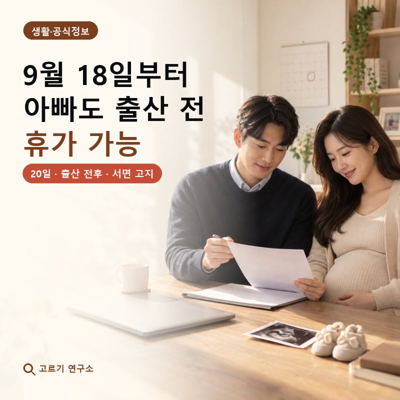 2026 배우자 출산휴가출산 전에도 가능할까?