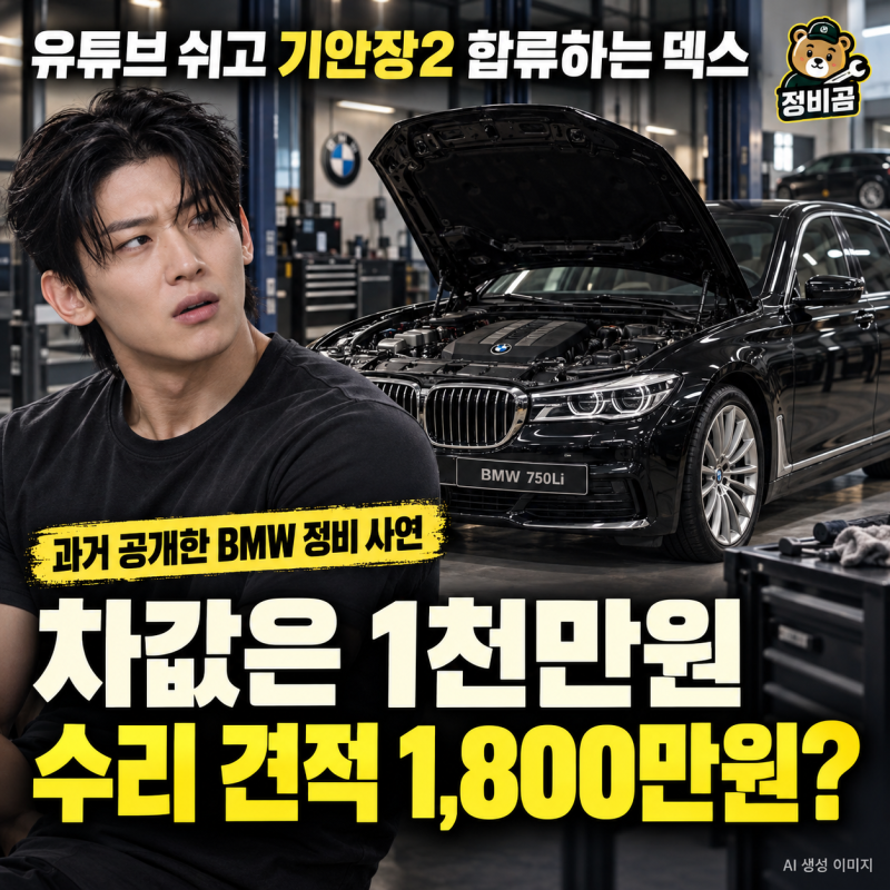 유튜브 쉬고 ‘기안장2’ 합류하는 덱스.. 1천만원 BMW에 수리 견적만 1,800만원?