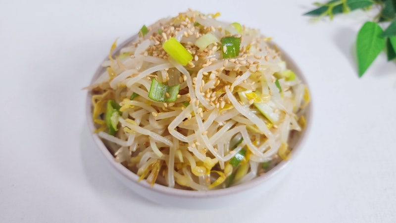 아침반찬 숙주나물 무침 만드는법 숙주 요리 데치기 만들기 쉬운 반찬 레시피