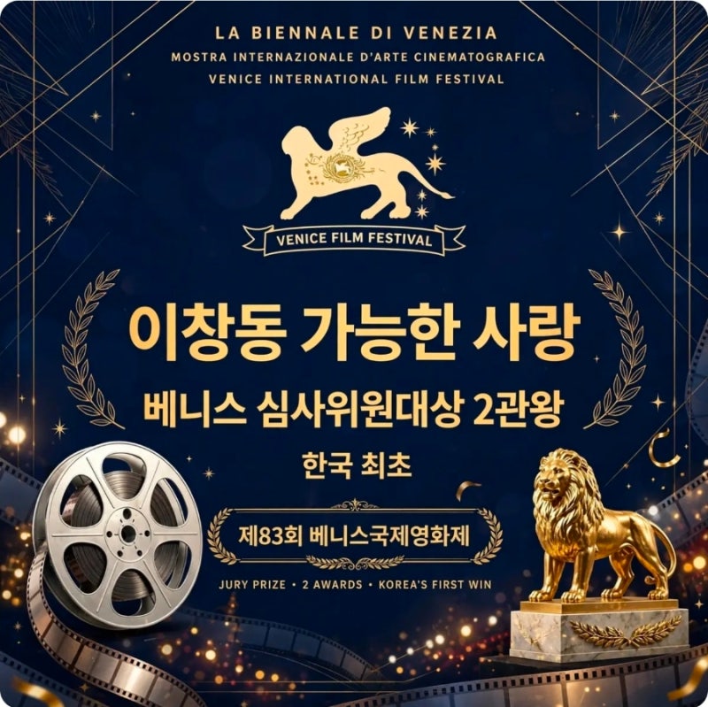 이창동감독, 24년 만에 다시 쓴 베니스의 역사 — 한국 영화 최초 심사위원대상