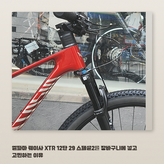폭스 서스펜션 장착한 엘파마 퀘이사 고사양 MTB 고민 중이라면