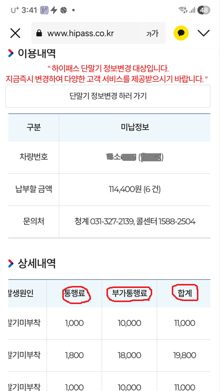 하이패스 단말기 없이 고속도로 이용하다 10배 부가통행료… 결국 단말기 설치했어요