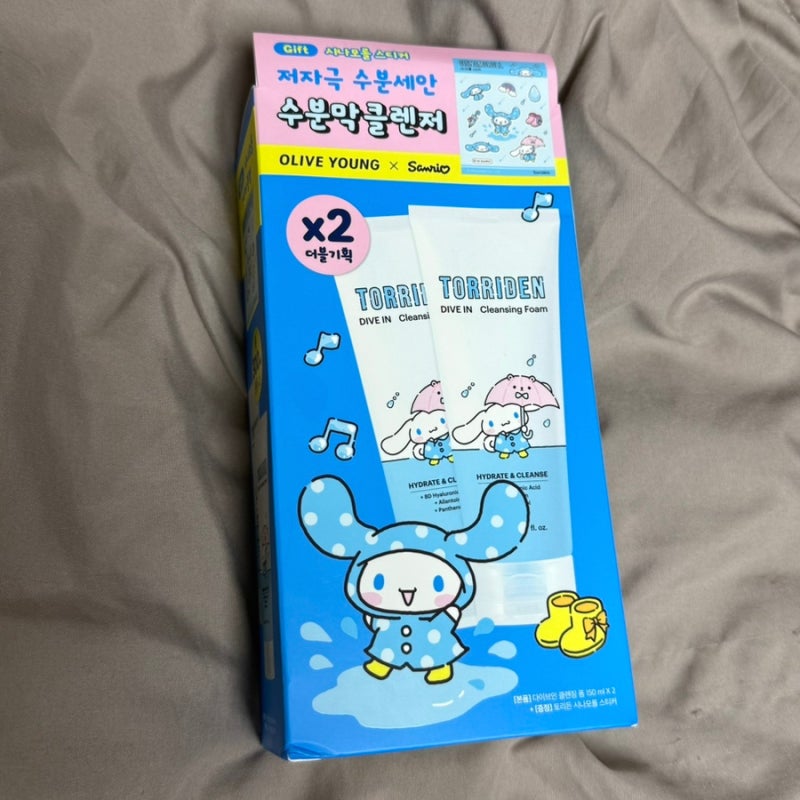 토리든 다이브인 시나모롤 클렌징폼 ㅣ저자극 수분세안부터 세정력까지