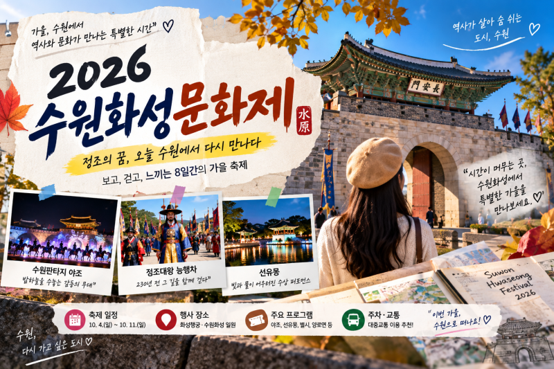 2026 수원화성문화제 일정·예약·주차 총정리｜야조 공연·프로그램·정조대왕 능행차