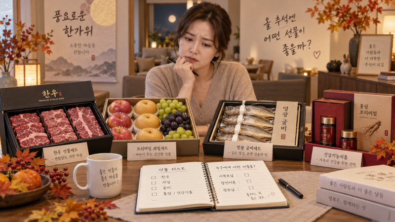 시부모님·장인어른·장모님 추석 선물 추천, 한우? 과일? 굴비?