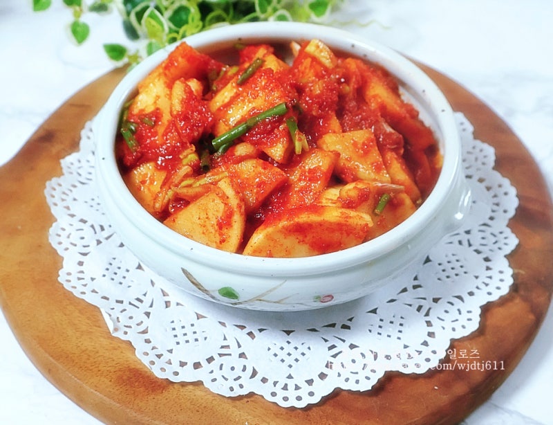 섞박지 만드는법 무우석박지 레시피 여름깍두기 무김치 담그는법