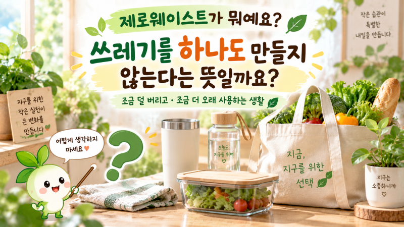 제로웨이스트 뜻 무엇일까? 일상에서 실천하는 방법까지