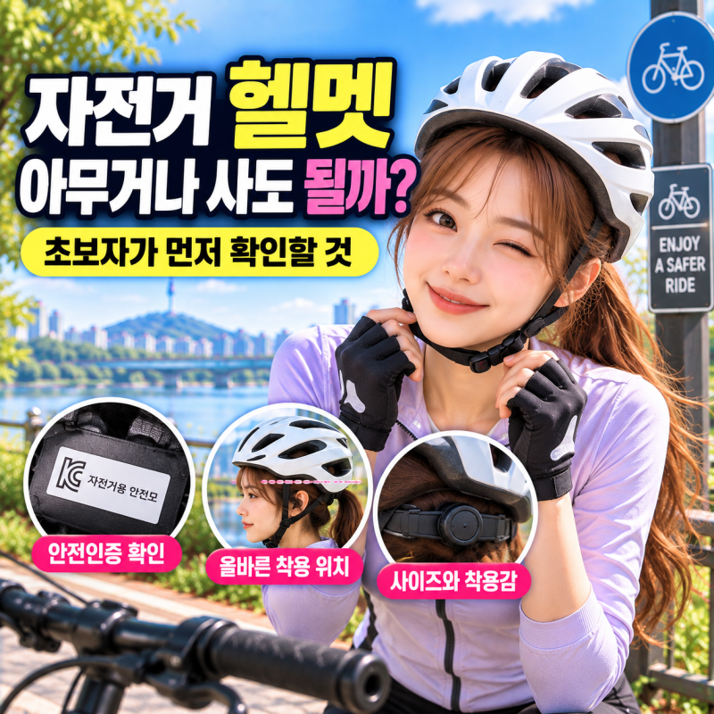 자전거 헬멧 아무거나 사도 될까? 초보자가 사이즈보다 먼저 확인할 것