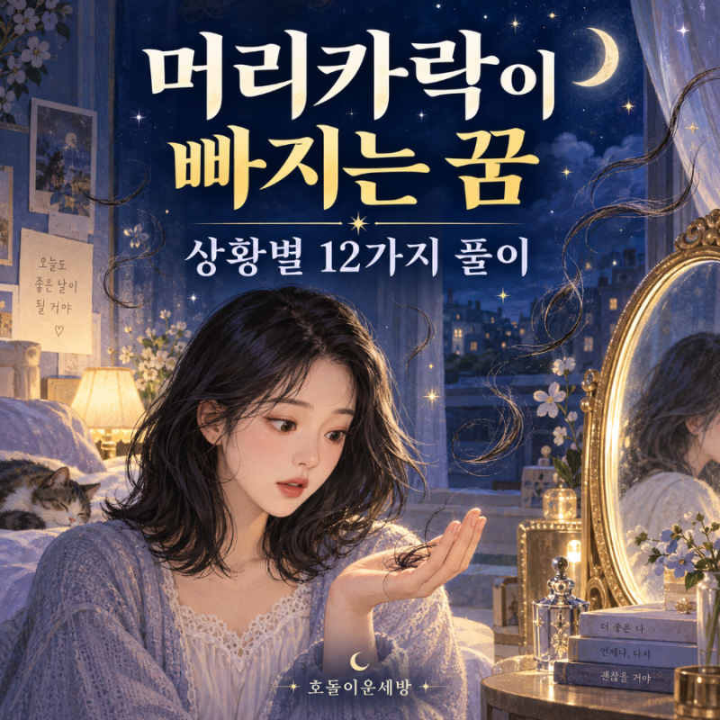 머리카락이 빠지는 꿈해몽, 한 움큼 빠지거나 다시 자란다면? 상황별 12가지
