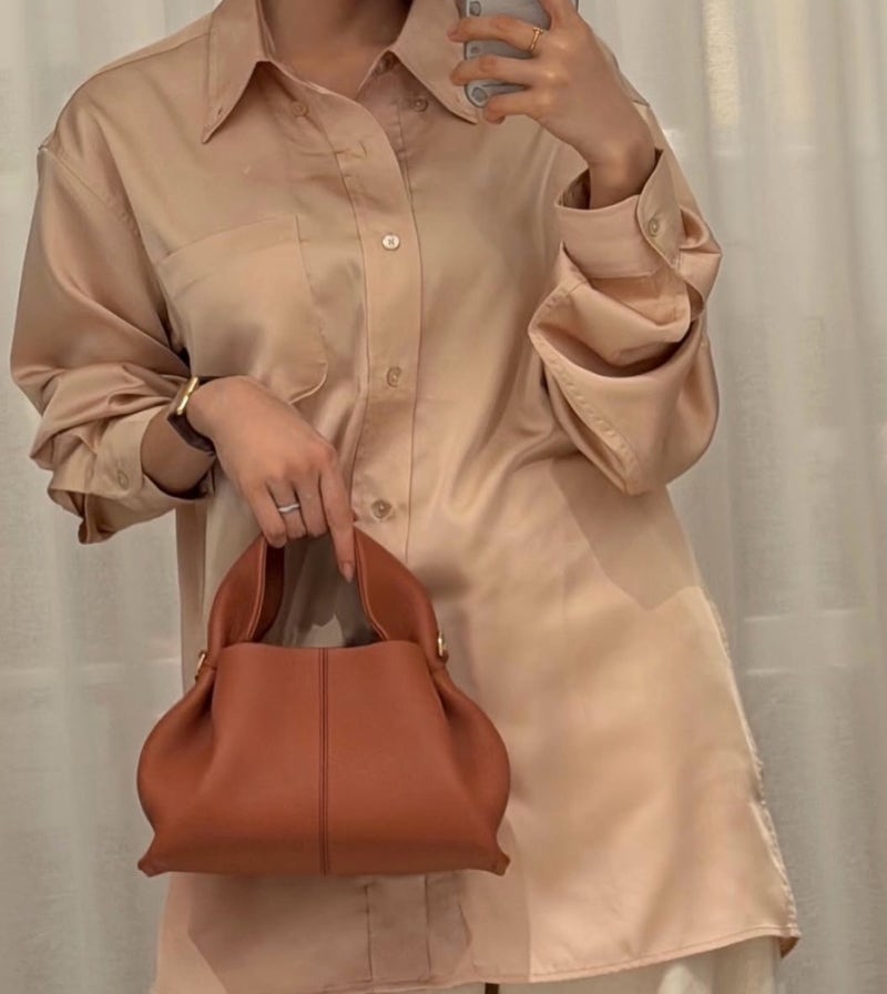 티아라 효민 가방, 폴렌느 누메로 눼프 미니 로즈 클레이 컬러