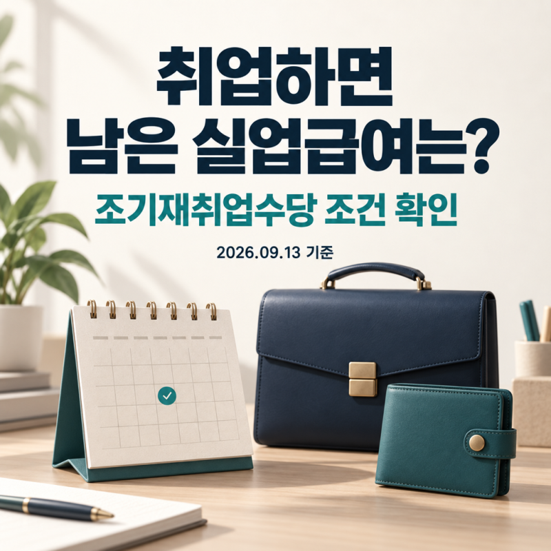 취업하면 남은 실업급여는? 조기재취업수당의 조건