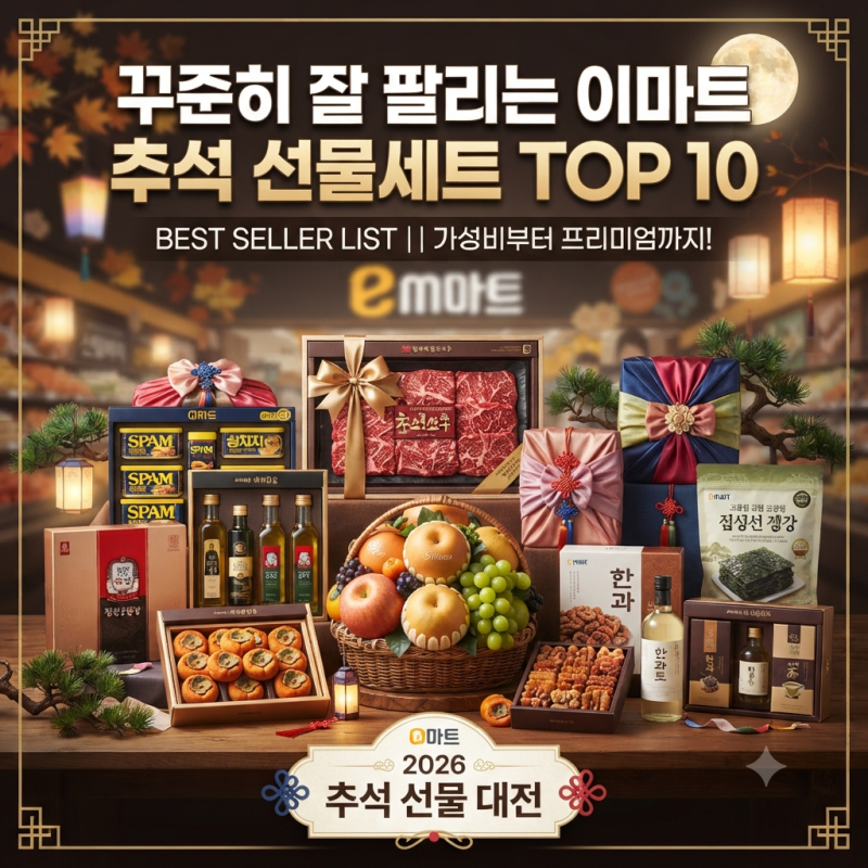 꾸준히 잘 팔리는 이마트 추석 선물세트 TOP 10